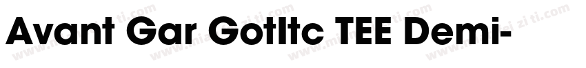 Avant Gar GotItc TEE Demi字体转换